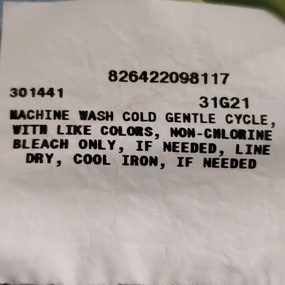 New Directions. Petite. EUC. Blue, Orange, Teal Short Sleeve Top. Size XLP - Picture 6 of 10